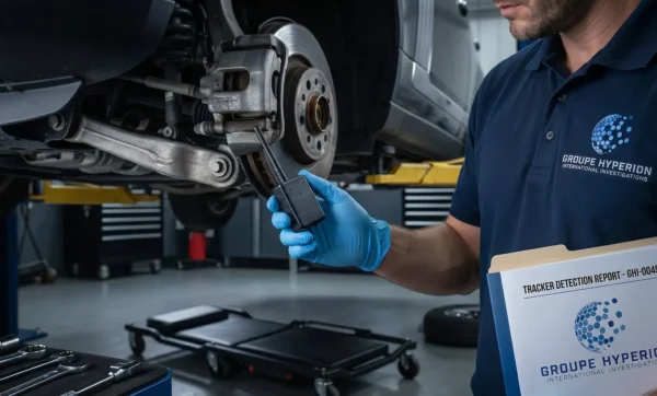 détection de traceurs gps sur voiture france groupe hypérion