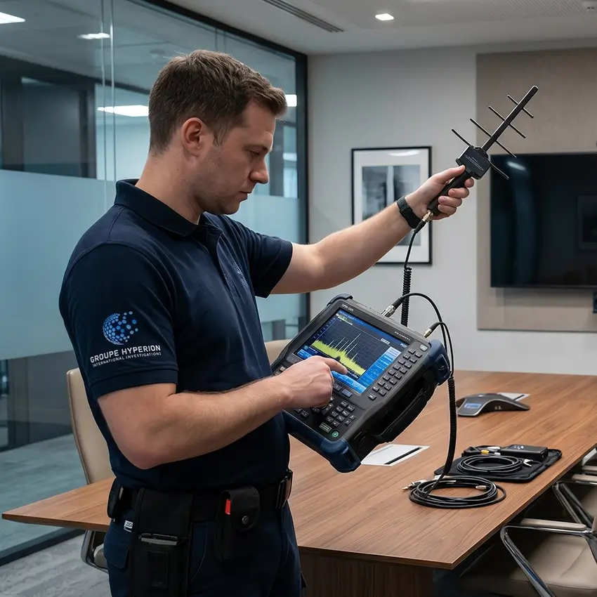 d&eacute;tection cam&eacute;ra espion et micro entreprise france hyperion