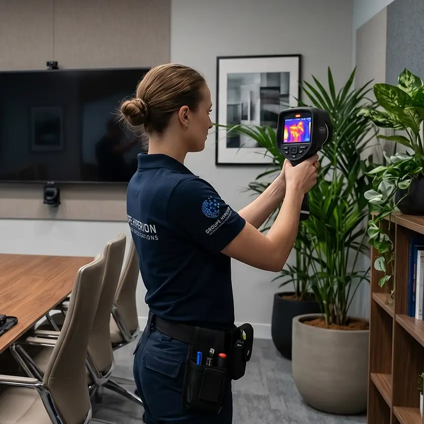 d&eacute;tection cam&eacute;ra espion et micro entreprise france hyperion